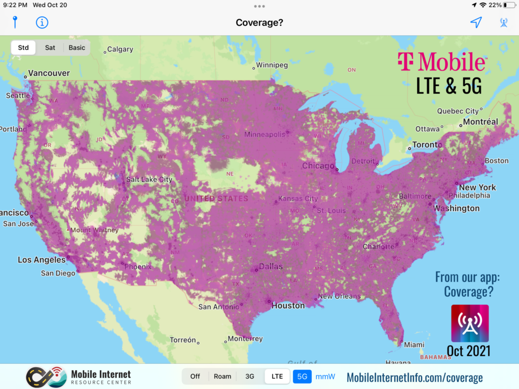 t mobile coverage oct 2021