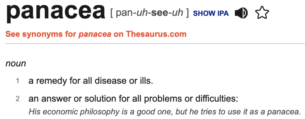 panacea definition