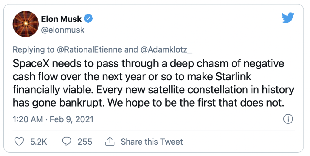 starlink bankruptcy