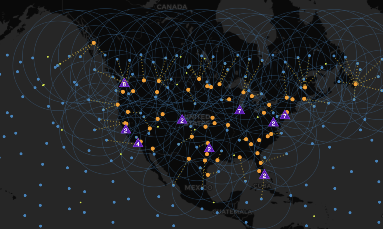 Starlink карта. Карта спутников Старлинк в реальном времени. Сеть Старлинк карта. Starlink Графика появления спутников.
