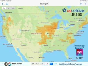 us cellular coverage oct 2021 uscellular coverage map is not the best carrier for RV travel