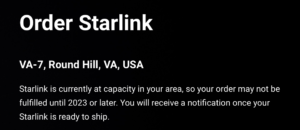 Starlink Order 2023