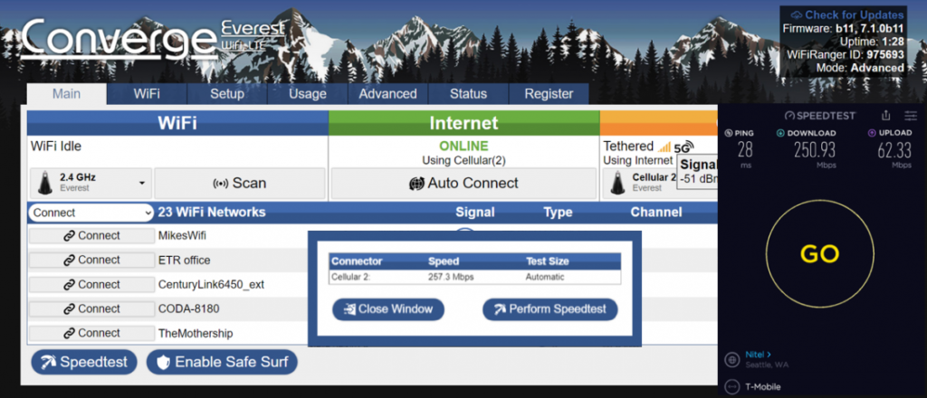 Everest 5G Tease Wifiranger beta firmware update b11