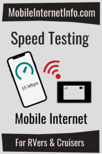 speed testing mobile internet connections