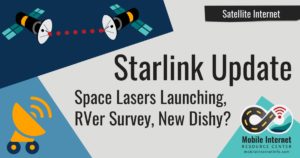 starlink space lasers launching rver survey new dishy