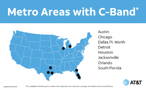 ATT C Band Map Jan 2022