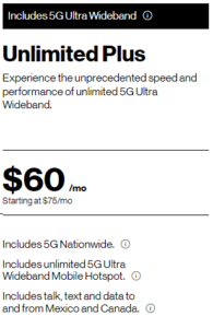 verizon prepaid unlimited plus ultra wideband
