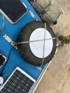 Starlink dish fitted in spare tyre scaled 1