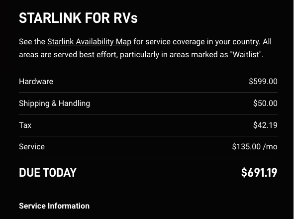 Starlink for RVs