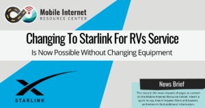 Changing to Starlink For RVs Service