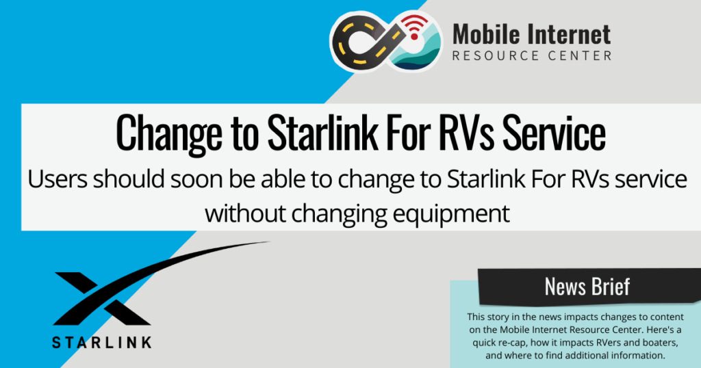 Starlink Planning To Allow Changing From Starlink To Starlink For Rvs Starlink Planning To Allow Changing From Starlink To Starlink For Rvs