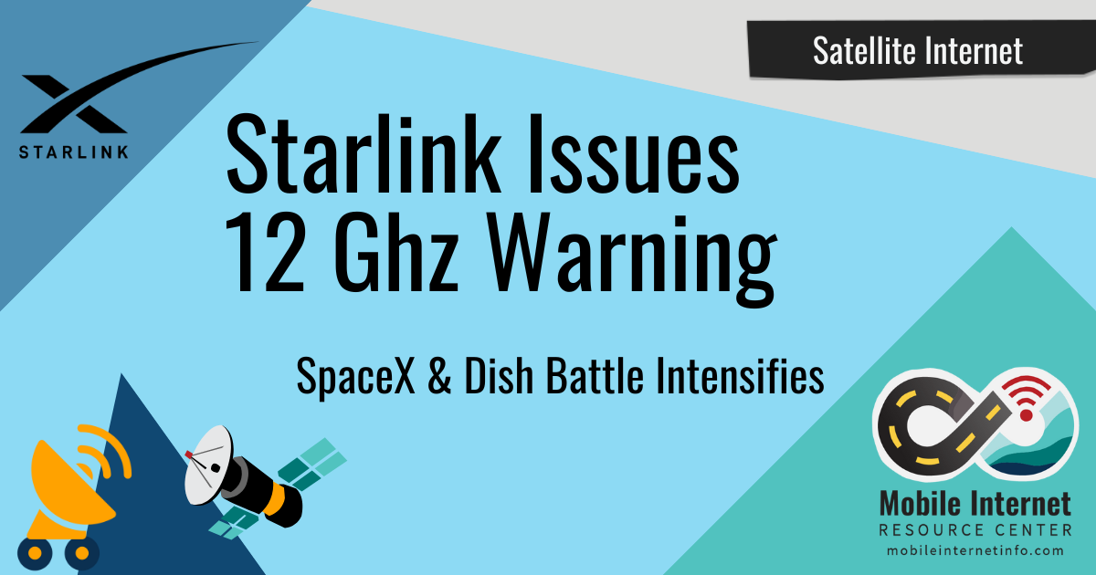 Starlink 12 GHz Warning Dish