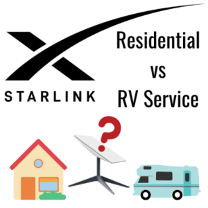 starlink residential vs rv service