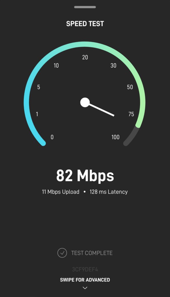 Starlink Main Speed Test