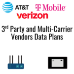 3rd party and multi carrier vendor data plans