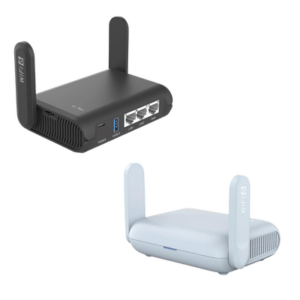 The Slate AX and Beryl AX routers.