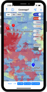 coverage? app used for rv travel planning around cellular internet