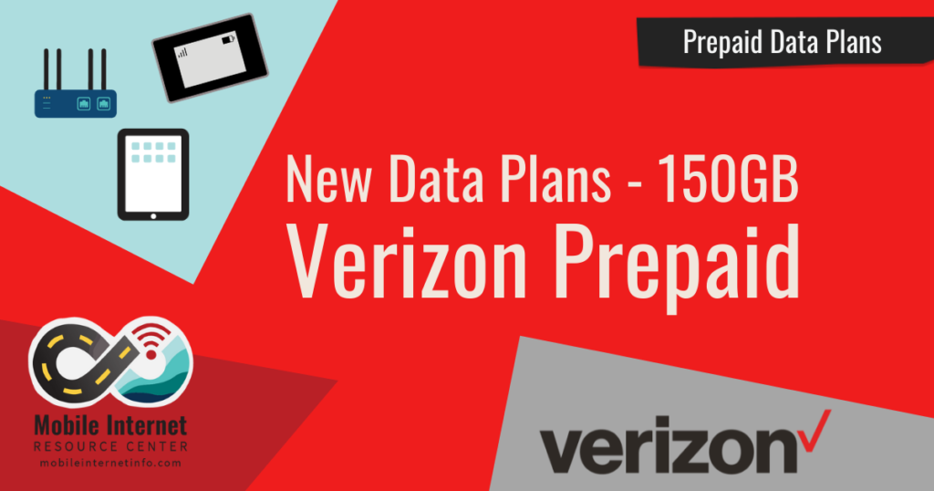 Verizon Launches New Prepaid Data Only Plans Up To 150GB for 70
