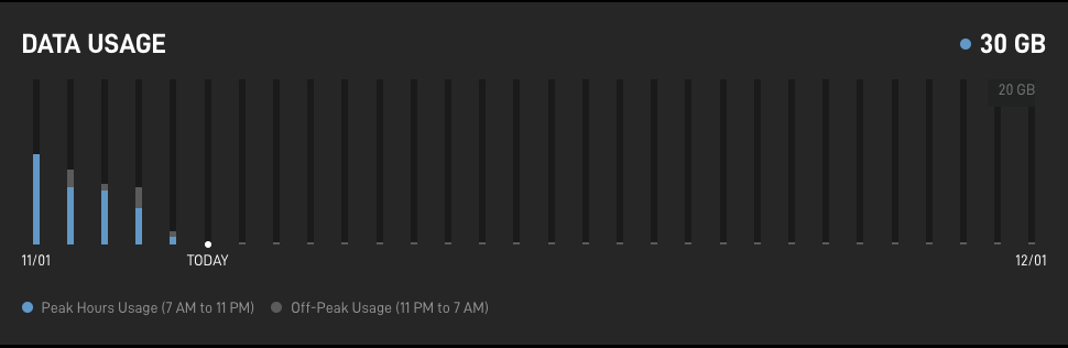 Starlink Data Usage