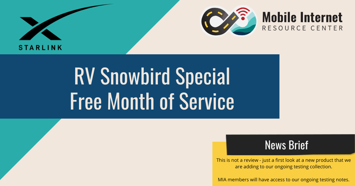starlink rv snowbird special