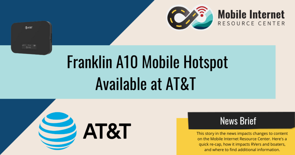 AT&T Releases Franklin A10 Entry Level LTE Hotspot Mobile