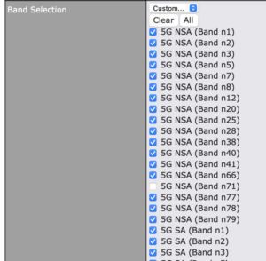 peplink 8.3 band selection