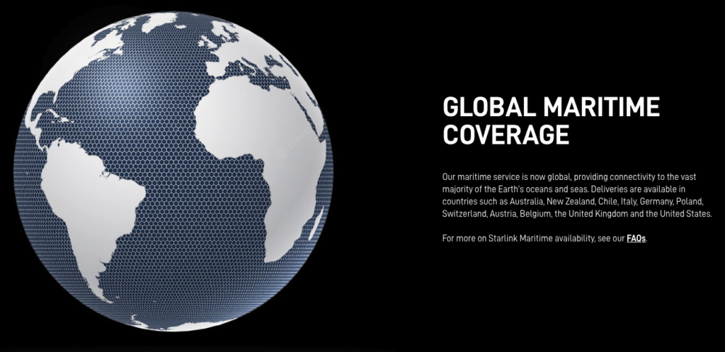 starlink global maritime coverage