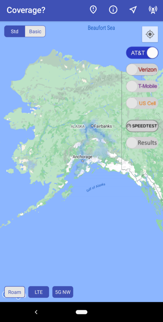 Coverage Alaska 2023 - AT&T