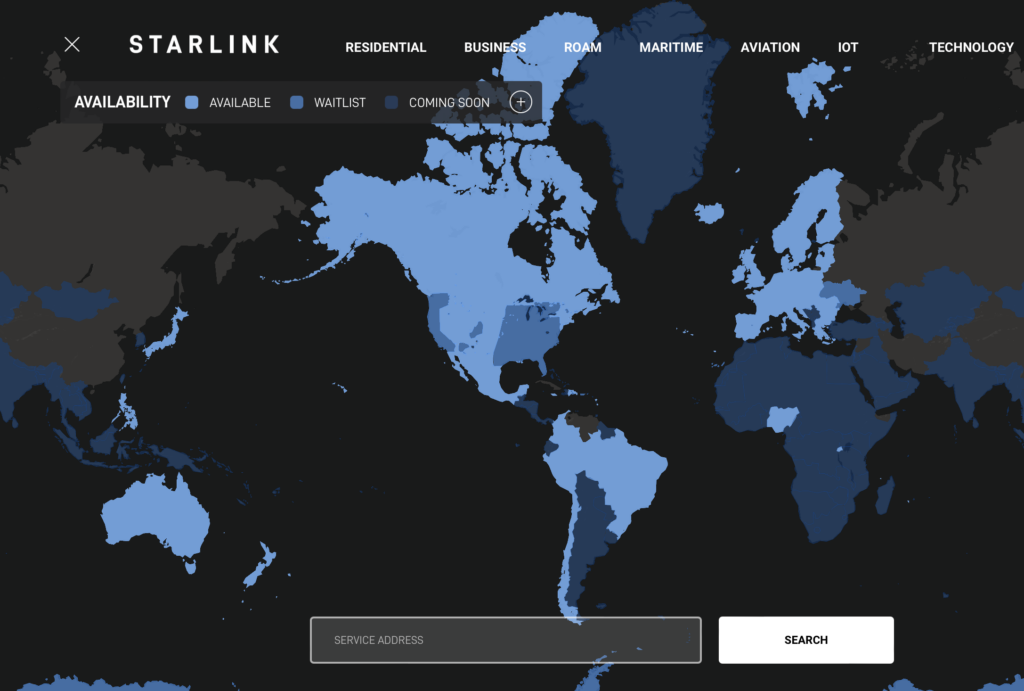 starlink coverage march 2023