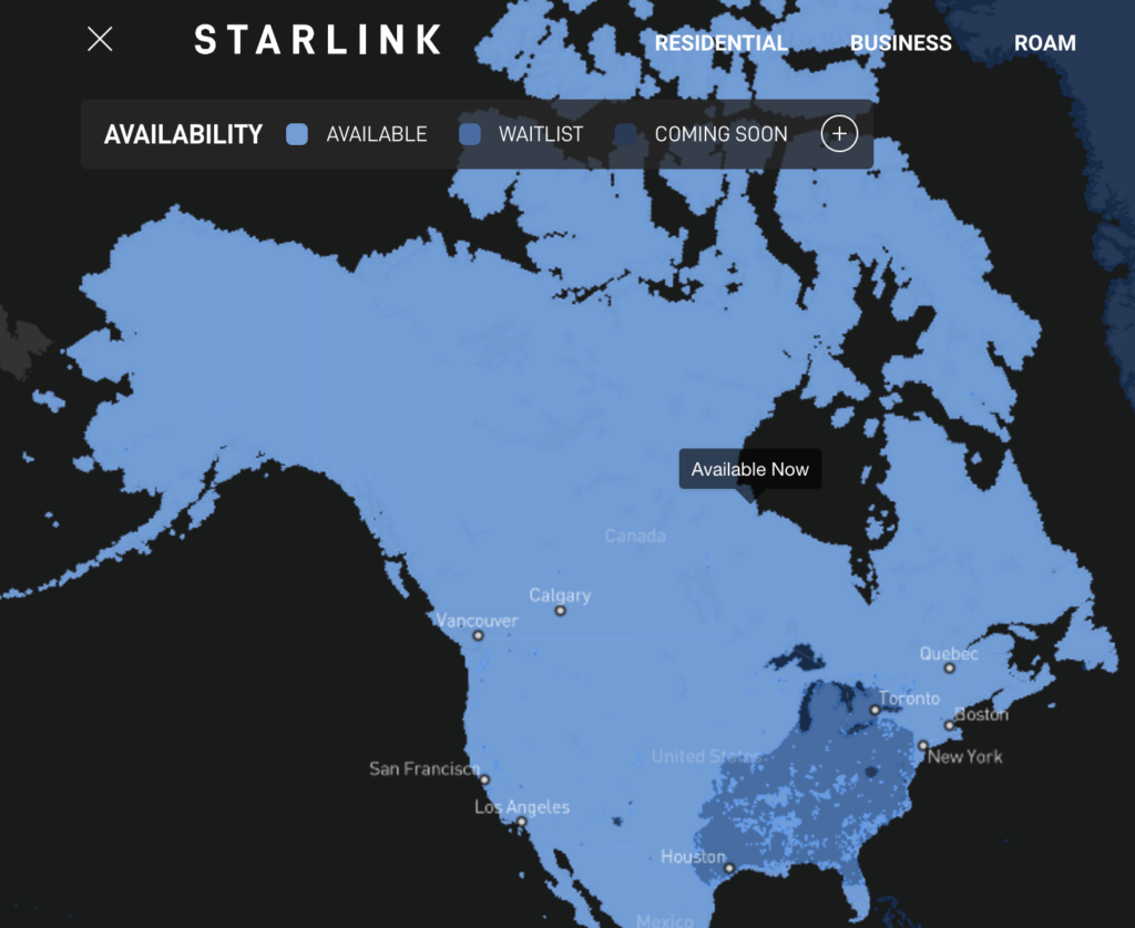 Starlink Map Map - April 2023 starlink residential us april 2023