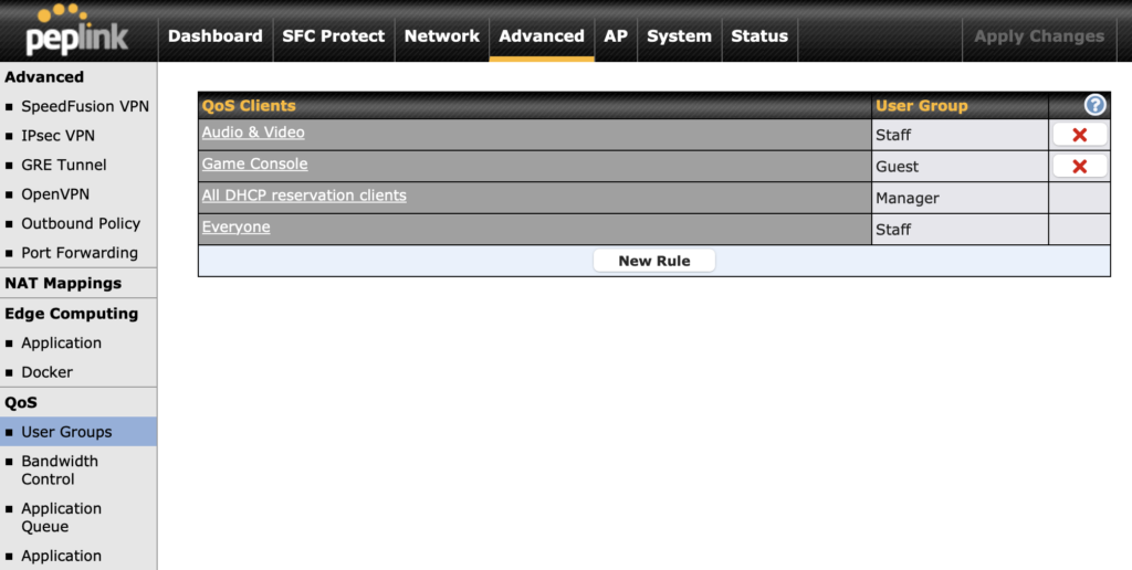 peplink qos groups