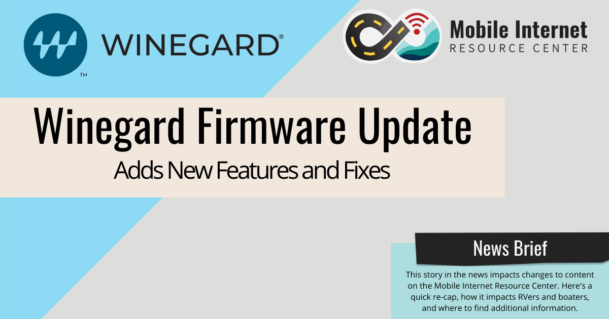 news brief header winegard firmware update for connect routers air360 gateway
