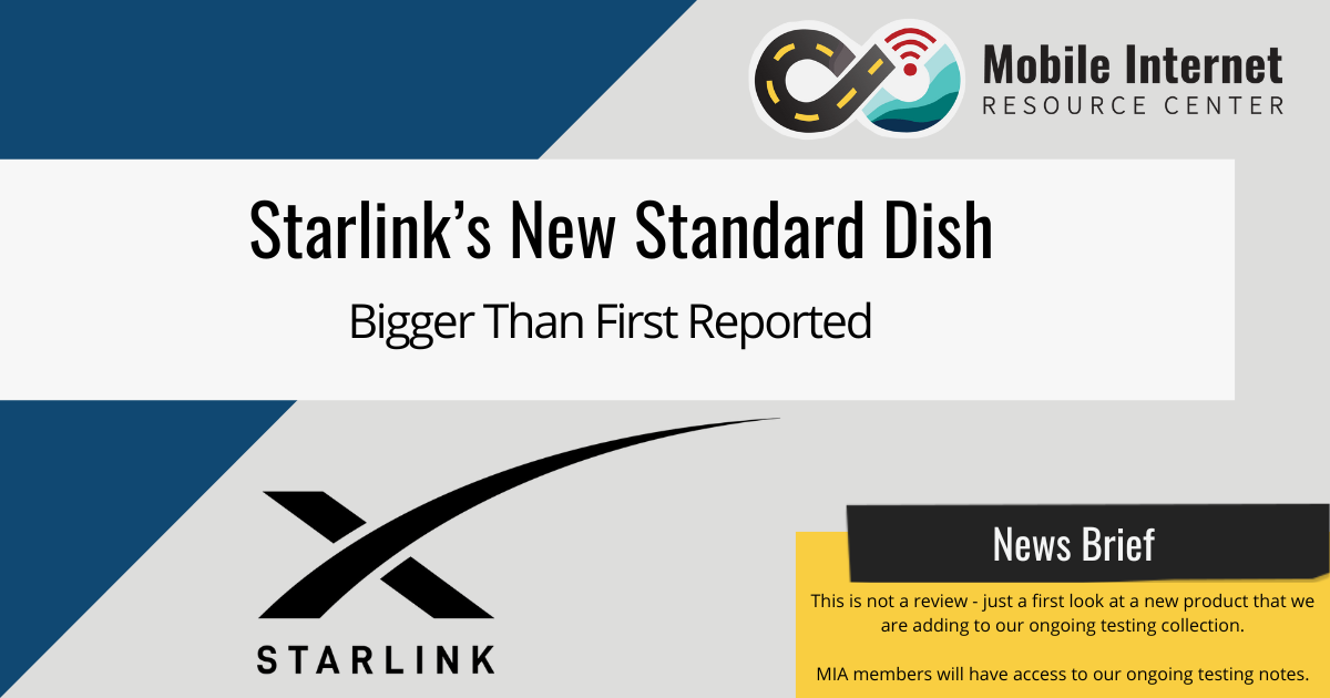 news brief header starlink new standard dish bigger than first reported