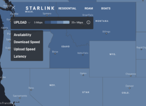 starlink coverage map travel planning mobile internet rv