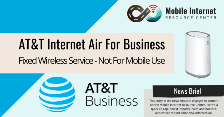 news brief header att internet air for business fixed wireless service plan