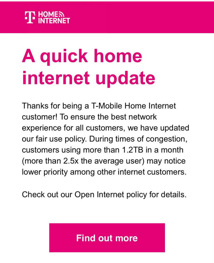 TMobile Expands 1.2TB Deprioritization Threshold To All Home