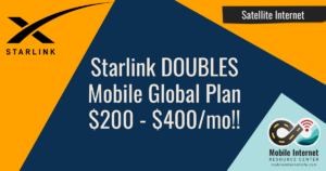 starlink doubles mobile global 400 mo