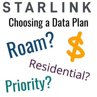starlink choosing a starlink data plan