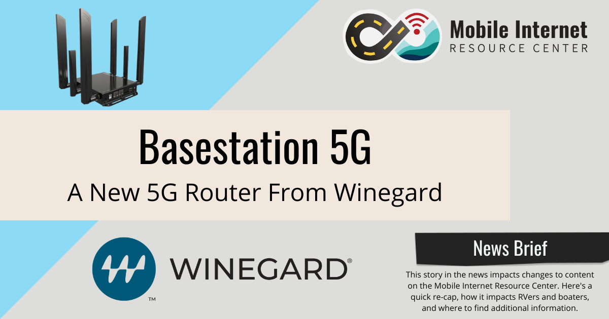 news brief header winegard basestation 5g router released product announcement
