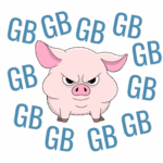 An image of a hog surrounded by text indicating GBs of data