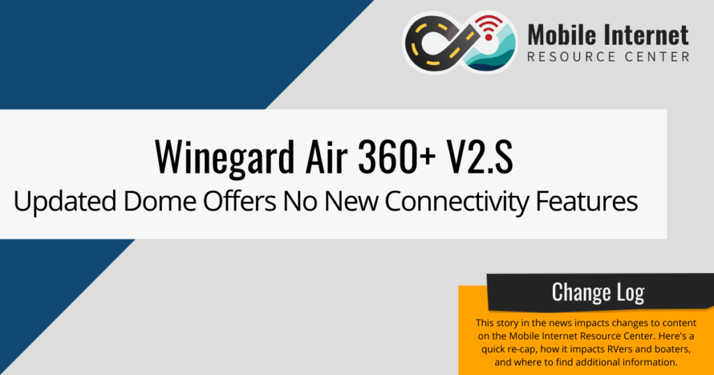 Winegard Updates Air 360+ Rooftop Unit Connectivity Features Remain
