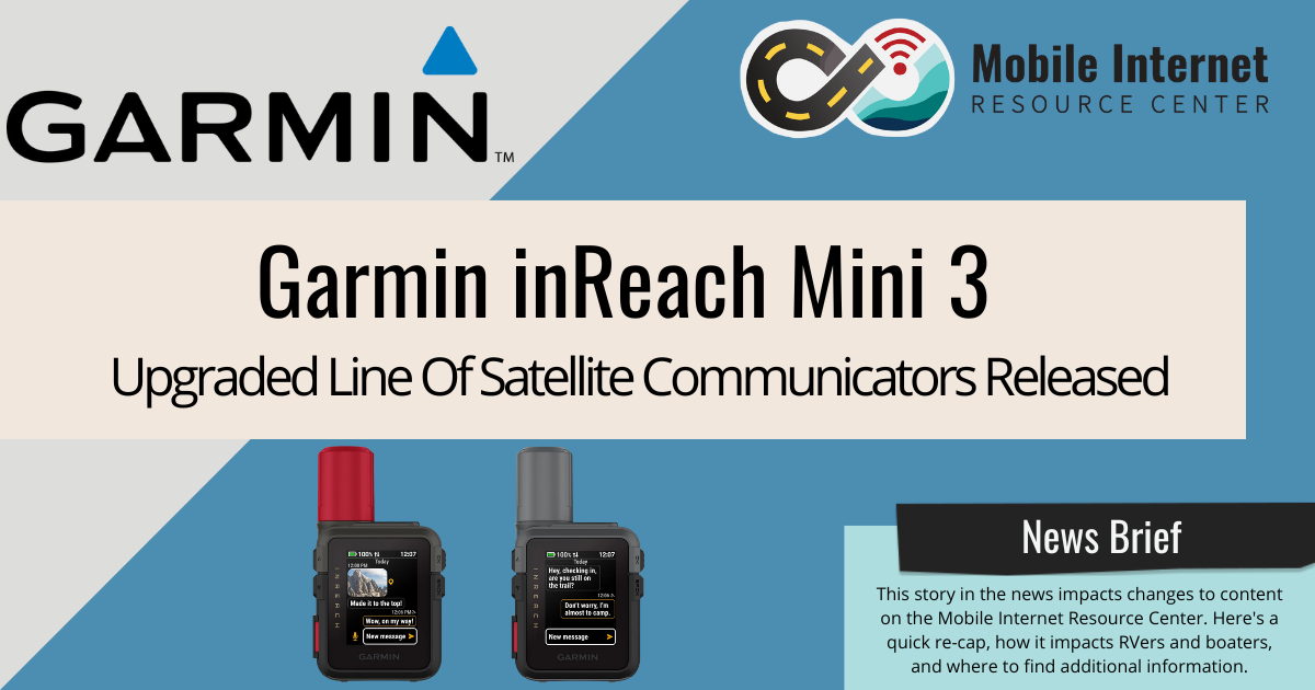 news brief header garmin inreach mini 3 released