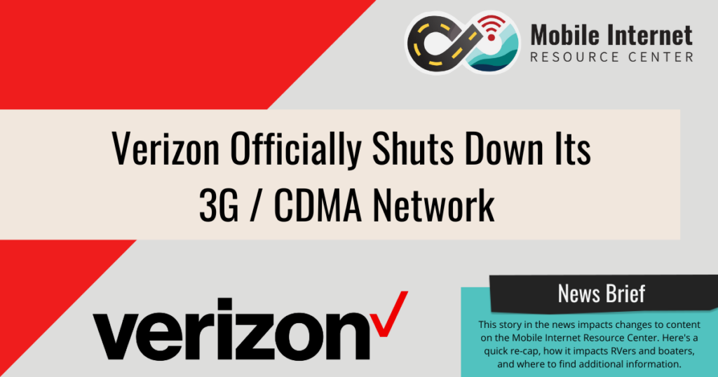 Verizon 3G/CDMA Network Officially Shutdown - Mobile Internet Resource ...