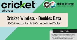 cricket wireless double simply data 300gb unlimited tablet