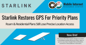 news brief header starlink restores precise location gps function to api for priority plan users