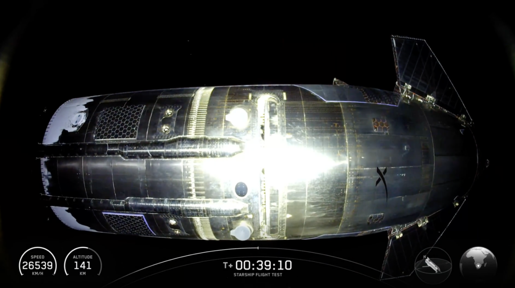 starship in space