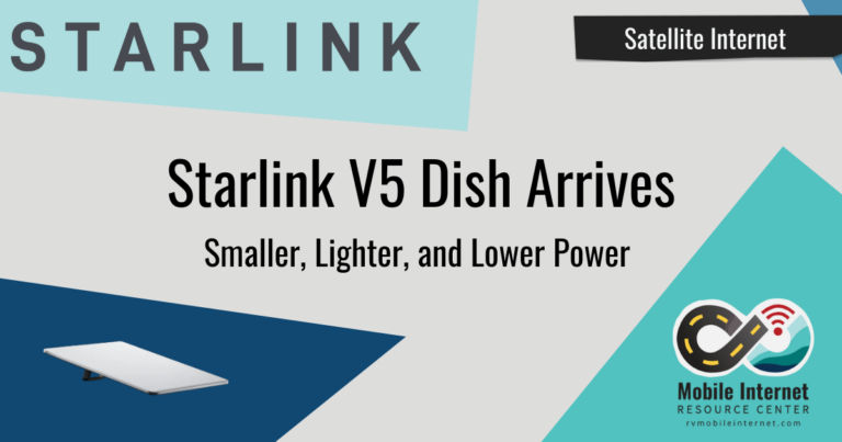 starlink v5 dish arrives