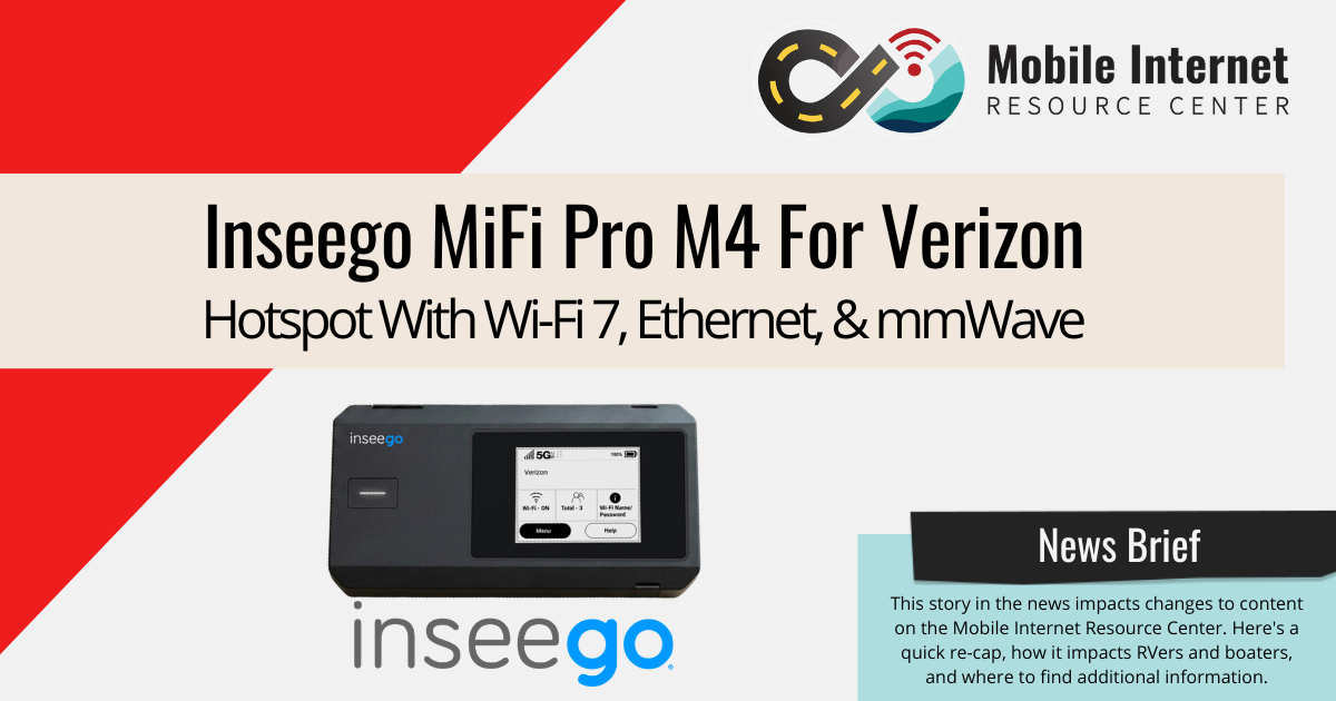 news brief header verizon inseego mifi pro m4