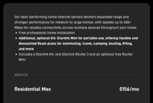 starlink screenshot dynamic pricing 20 percent increase
